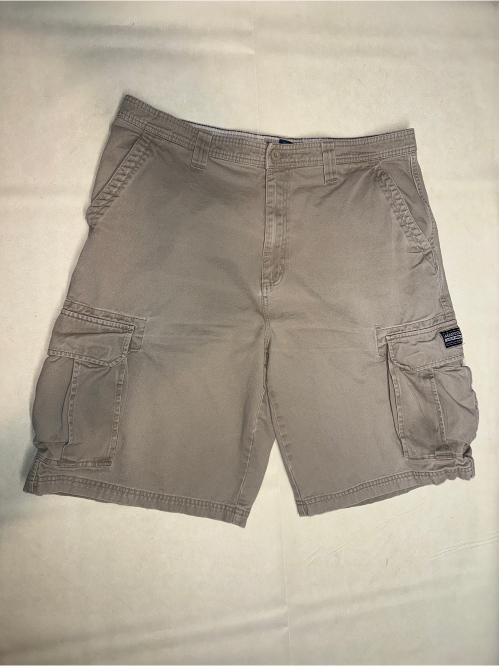 Aeropostale Men's Cargo Shorts - Beige